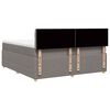 vidaXL &Kappa;&rho;&epsilon;&beta;ά&tau;&iota; Boxspring &mu;&epsilon; &Sigma;&tau;&rho;ώ&mu;&alpha; Taupe 200x200 &epsilon;&kappa;. &Upsilon;&phi;&alpha;&sigma;&mu;ά&tau;&iota;&nu;&omicron;