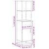 vidaXL Highboard Grey Sonoma Κατασκευασμένο ξύλο και μέταλλο