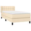 vidaXL &Kappa;&rho;&epsilon;&beta;ά&tau;&iota; Boxspring &mu;&epsilon; &Sigma;&tau;&rho;ώ&mu;&alpha; &Kappa;&rho;&epsilon;&mu; 90x190 &epsilon;&kappa;.&Upsilon;&phi;&alpha;&sigma;&mu;ά&tau;&iota;&nu;&omicron;