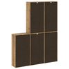 vidaXL Πλαϊνά ντουλάπια 5 τεμ. ODDA 40x24x79 εκ. από Μασίφ Ξύλο Πεύκου