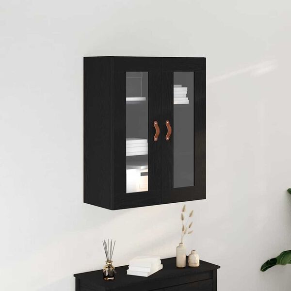 vidaXL Ντουλάπα τοίχου Επιτοίχιο Μαύρη δρυς 69.5 x 34 x 90 εκ.