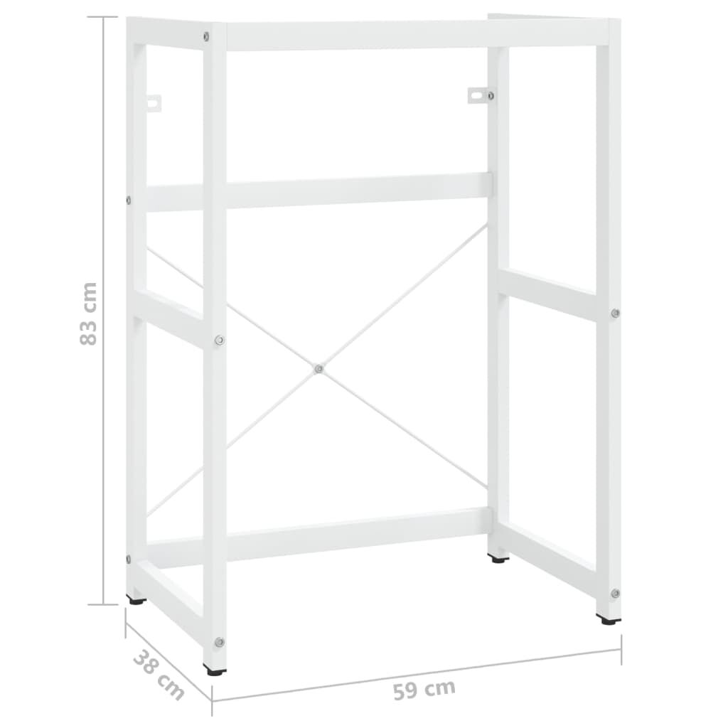vidaXL Έπιπλο Μπάνιου Λευκό 59 x 38 x 83 εκ. Σιδερένιο
