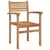 vidaXL Καρέκλες κήπου που σωριάζονται 2 pcs Καφέ 55.5 x 55.5 x 90 εκ.