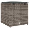 vidaXL Κουτί Μαξιλαριών Γκρι 50 x 50 x 50 cm συνθετικό ρατάν