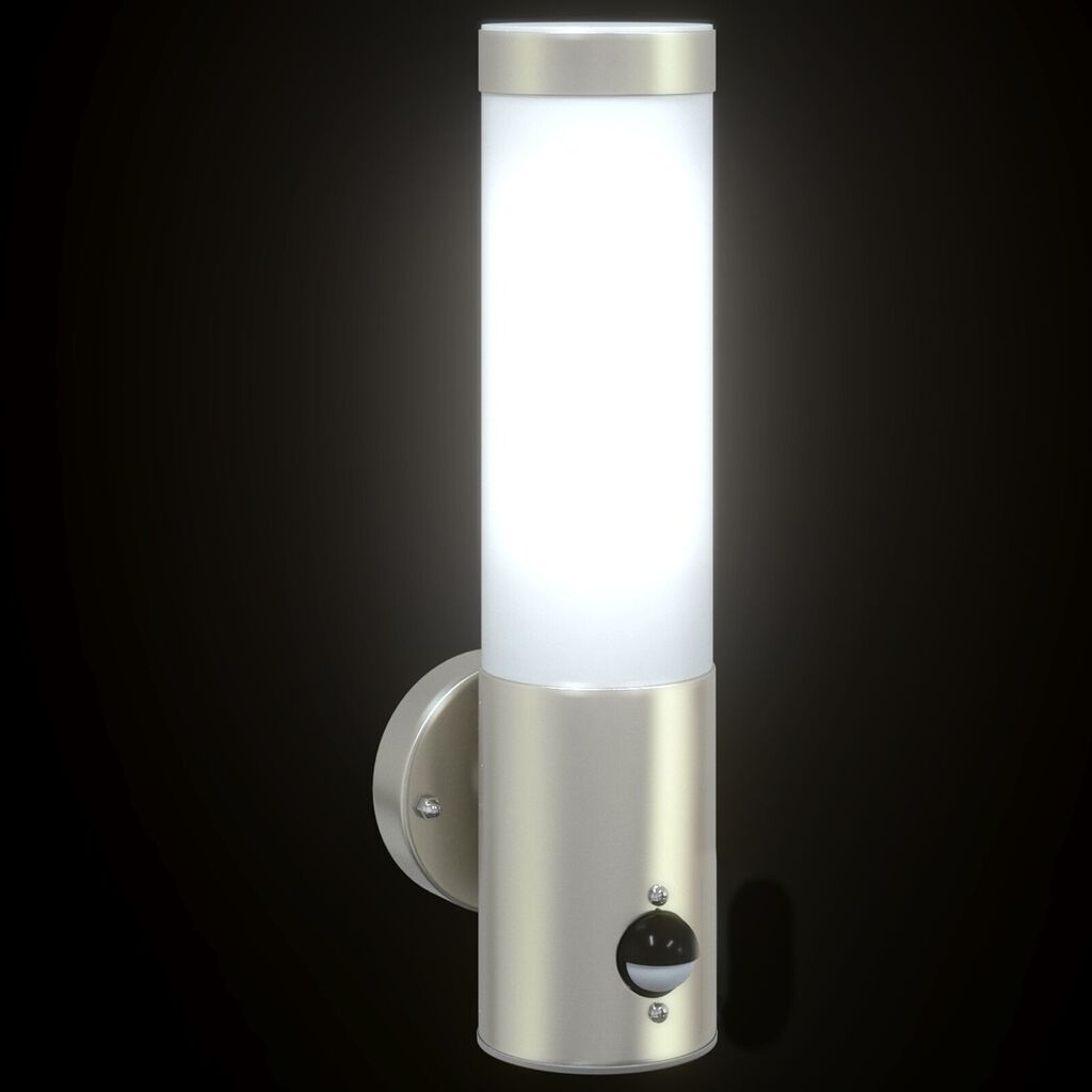 vidaXL Εξωτερικά Φωτιστικά Τοίχου 2 pcs Ασημί 12 x 7.5 x 29 εκ