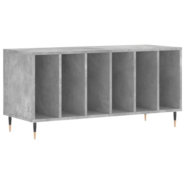 vidaXL Έπιπλο Δίσκων Γκρι Σκυροδέματος 100x38x48 εκ Επεξεργασμένο Ξύλο