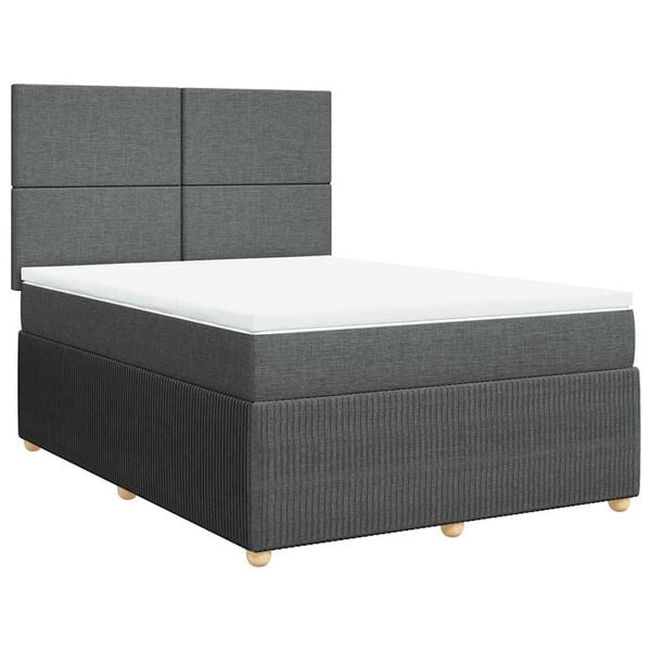 vidaXL &Kappa;&rho;&epsilon;&beta;ά&tau;&iota; Boxspring &mu;&epsilon; &Sigma;&tau;&rho;ώ&mu;&alpha; &Sigma;&kappa;&omicron;ύ&rho;&omicron; &Gamma;&kappa;&rho;&iota; 160x200 &epsilon;&kappa; &Upsilon;&phi;&alpha;&sigma;&mu;ά&tau;&iota;&nu;&omicron;