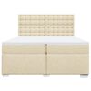 vidaXL &Kappa;&rho;&epsilon;&beta;ά&tau;&iota; Boxspring &mu;&epsilon; &Sigma;&tau;&rho;ώ&mu;&alpha; &Kappa;&rho;&epsilon;&mu; 200x200 &epsilon;&kappa;. &Upsilon;&phi;&alpha;&sigma;&mu;ά&tau;&iota;&nu;&omicron;