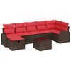 vidaXL &Sigma;&epsilon;&tau; &Kappa;&alpha;&nu;&alpha;&pi;έ 8 &tau;&epsilon;&mu;. 7-&Alpha;&rho;&iota;&theta;&mu;ό&sigmaf; &kappa;&alpha;&theta;&iota;&sigma;&mu;ά&tau;&omega;&nu; &Kappa;&alpha;&phi;έ &kappa;&alpha;&iota; &Kappa;ό&kappa;&kappa;&iota;&nu;&omicron;