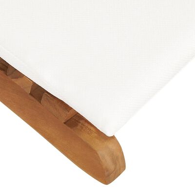 vidaXL Ξαπλώστρες 2 τεμ. από Μασίφ Ξύλο Teak με Μαξιλάρια