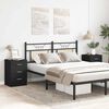 vidaXL Κομοδίνα 2 τεμ. Μαύρα 38 x 35 x 56 εκ. από Επεξ. Ξύλο