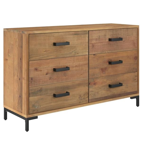 vidaXL Ντουλάπι Καφέ 110 x 35 x 70 εκ. από Μασίφ Ξύλο Πεύκου