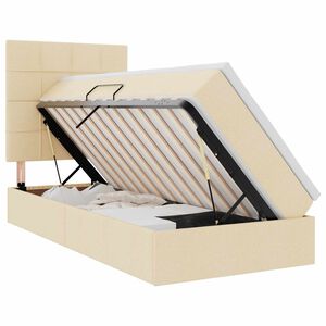 vidaXL &Kappa;&rho;&epsilon;&beta;ά&tau;&iota; &mu;&epsilon; &alpha;&pi;&omicron;&theta;&eta;&kappa;&epsilon;&upsilon;&tau;&iota;&kappa;ό &chi;ώ&rho;&omicron; &kappa;&alpha;&iota; LED &mu;&epsilon; &sigma;&tau;&rho;ώ&mu;&alpha; &Kappa;&rho;έ&mu; 90 x 190 cm