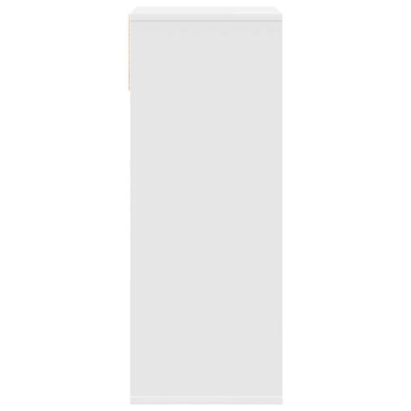 ντουλάπι βιβλίων vidaXL Λευκό 34x31x80 cm Κατασκευασμένο ξύλο