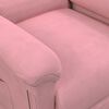 vidaXL Πολυθρόνα Μασάζ με Ανύψωση Ροζ Βελούδινη