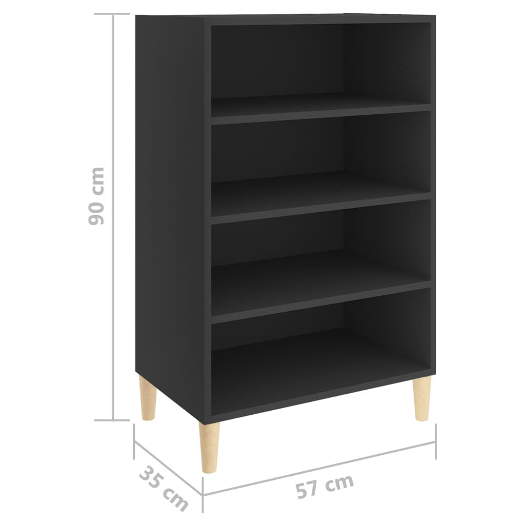 vidaXL Ραφιέρα Γκρι 57 x 35 x 90 εκ. από Επεξ. Ξύλο