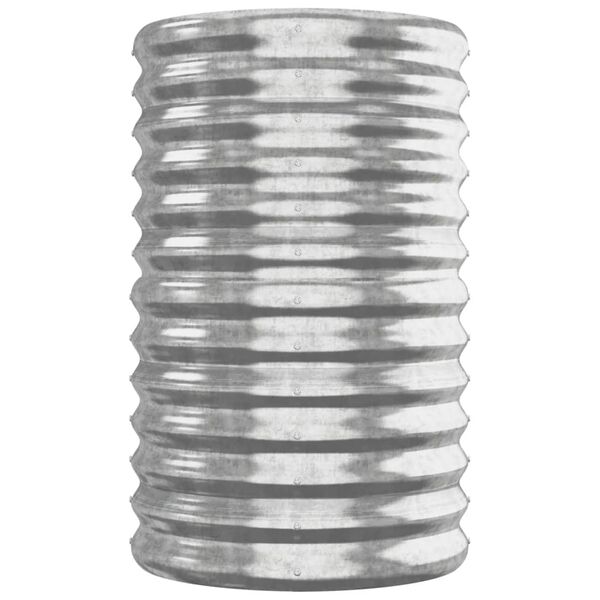 vidaXL Ζαρντινιέρα Ασημί 260x40x68 εκ. Γαλβανισμένος χάλυβας