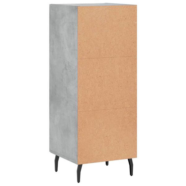 vidaXL Ντουλάπι Γκρι Σκυροδέματος 34,5x34x90 εκ. Επεξεργασμένο Ξύλο