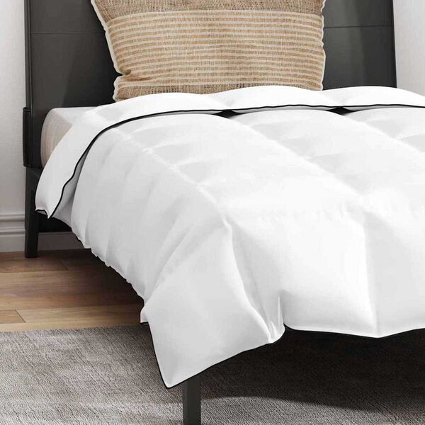 vidaXL Σετ Παπλωμάτων με μαξιλάρι 2 pcs Λευκό 140 x 200 cm Πούπουλο