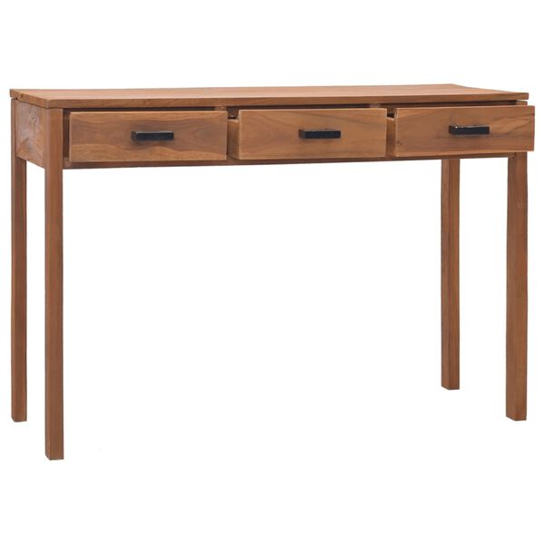 vidaXL Γραφείο 110x40x75 εκ. από Μασίφ Ξύλο Teak