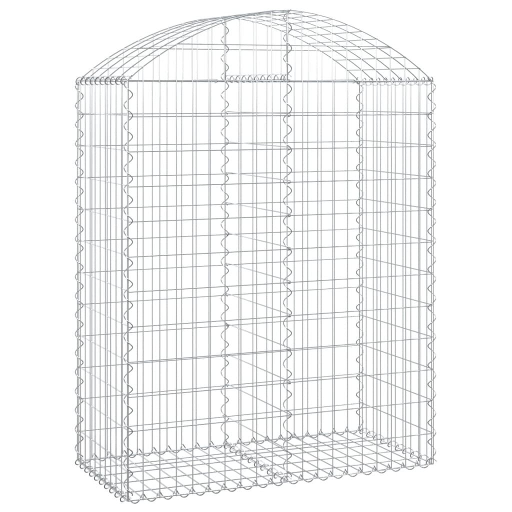 vidaXL Συρματοκιβώτιο Τοξωτό 100x50x120/140εκ. από Γαλβανισμένο Χάλυβα