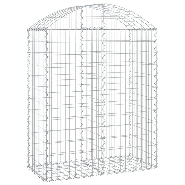 vidaXL Συρματοκιβώτιο Τοξωτό 100x50x120/140εκ. από Γαλβανισμένο Χάλυβα