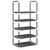 vidaXL &Rho;ά&phi;&iota; &pi;&alpha;&pi;&omicron;&upsilon;&tau;&sigma;&iota;ώ&nu; 5 &epsilon;&pi;&iota;&pi;έ&delta;&omega;&nu; &mu;&alpha;ύ&rho;&omicron; 44x28x94 cm &mu;&eta; &upsilon;&phi;&alpha;&sigma;&mu;έ&nu;&omicron; ύ&phi;&alpha;&sigma;&mu;&alpha;