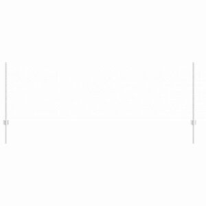 vidaXL &Epsilon;&xi;&alpha;&gamma;&omega;&nu;&iota;&kappa;ή &Phi;&rho;ά&chi;&tau;&eta; &mu;&epsilon; &Sigma;&tau;ύ&lambda;&omicron; 50 x 0,8 m &Gamma;&alpha;&lambda;&beta;&alpha;&nu;&iota;&sigma;&mu;έ&nu;&omicron;&sigmaf; &Chi;ά&lambda;&upsilon;&beta;&alpha;&sigmaf;