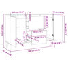 vidaXL Μπουφές Sonoma δρυς 101 x 35 x 70 εκ. Επεξεργασμένο Ξύλο
