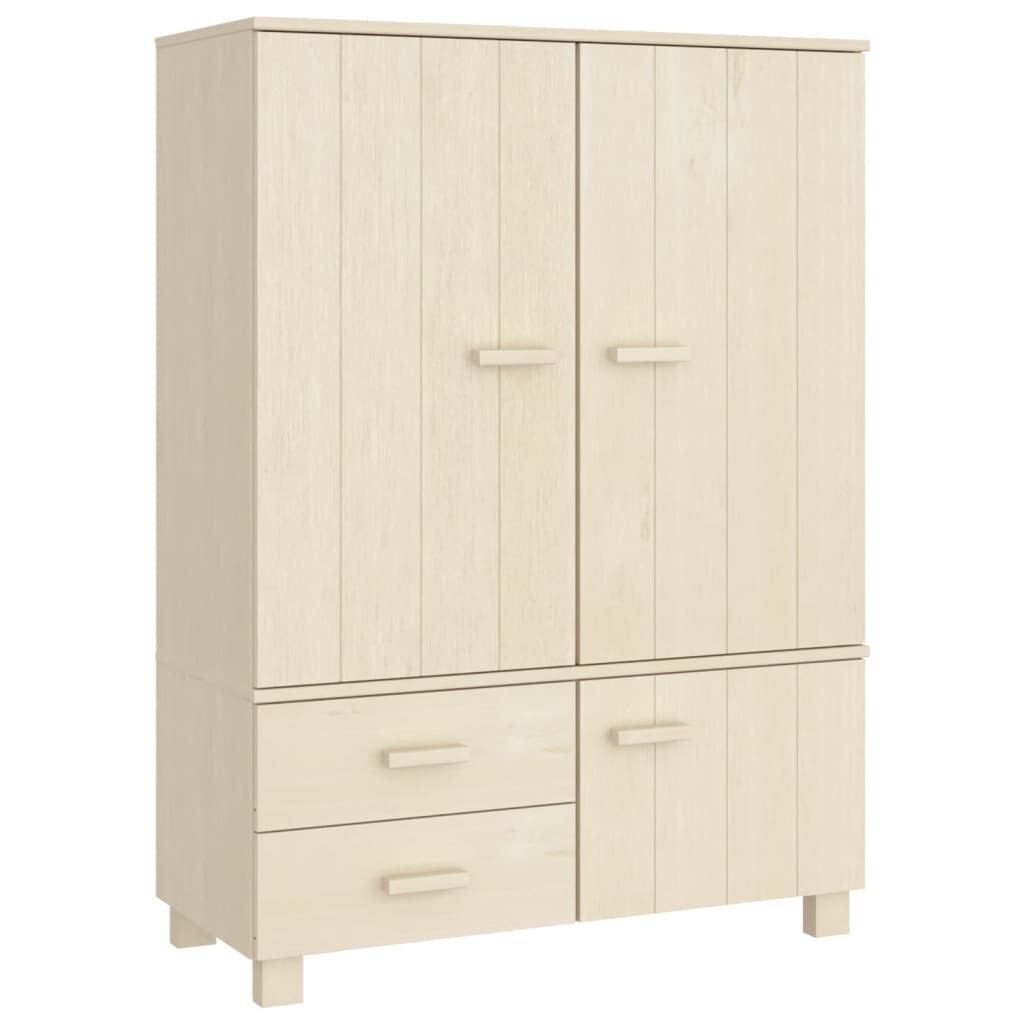 vidaXL Έπιπλο Τηλεόρασης HAMAR Καφέ Μελί 99x45x137εκ Μασίφ Ξύλο Πεύκου