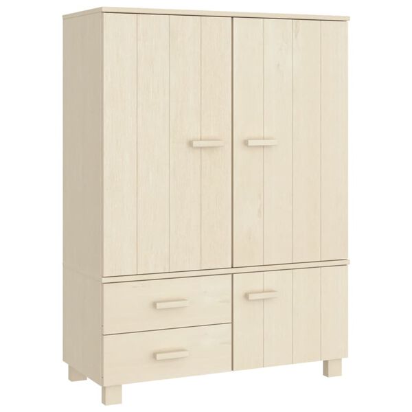 vidaXL Έπιπλο Τηλεόρασης HAMAR Καφέ Μελί 99x45x137εκ Μασίφ Ξύλο Πεύκου
