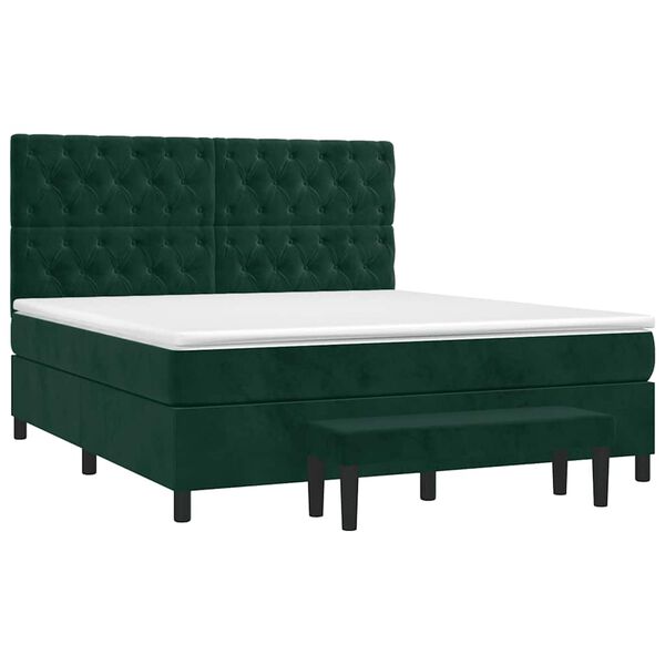 vidaXL &Kappa;&rho;&epsilon;&beta;ά&tau;&iota; Boxspring &mu;&epsilon; &Sigma;&tau;&rho;ώ&mu;&alpha; &Sigma;&kappa;&omicron;ύ&rho;&omicron; &Pi;&rho;ά&sigma;&iota;&nu;&omicron; 160x200&epsilon;&kappa;. &Beta;&epsilon;&lambda;&omicron;ύ&delta;&iota;&nu;&omicron;