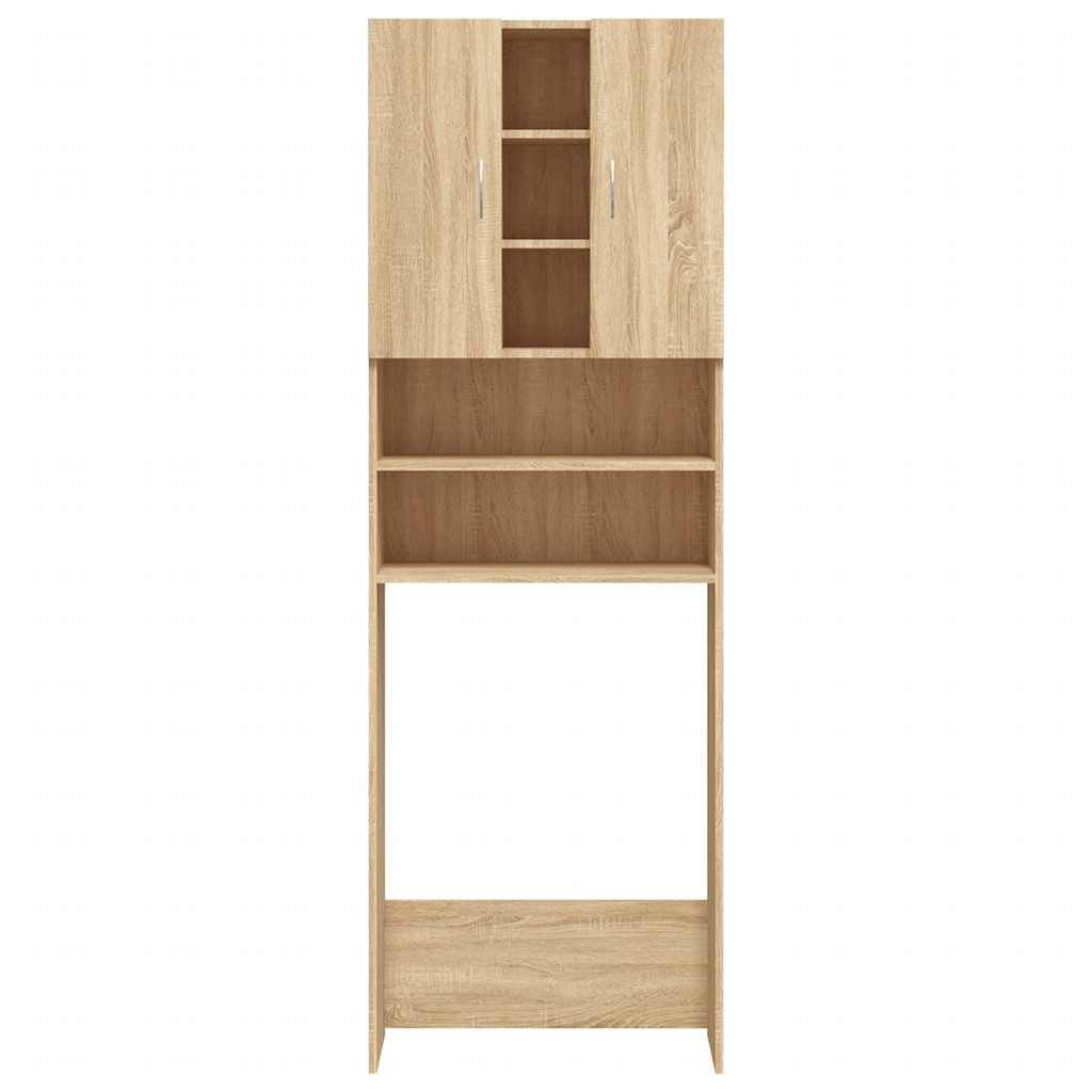 vidaXL Ντουλάπι Πλυντηρίου Sonoma Δρυς 64 x 25,5 x 190 εκ.