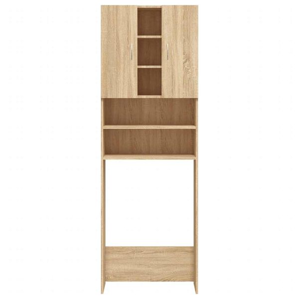 vidaXL Ντουλάπι Πλυντηρίου Sonoma Δρυς 64 x 25,5 x 190 εκ.