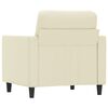 vidaXL Πολυθρόνα Κρεμ 60 εκ. Συνθετικό δέρμα