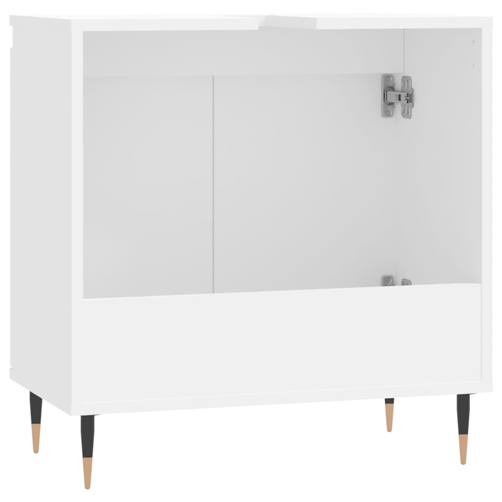 vidaXL Ντουλάπι Μπάνιου Λευκό 58 x 33 x 60 εκ. από Επεξεργασμένο Ξύλο