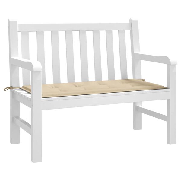vidaXL Μαξιλάρι Πάγκου Κήπου Μπεζ 120x50x4 εκ. Ύφασμα Oxford
