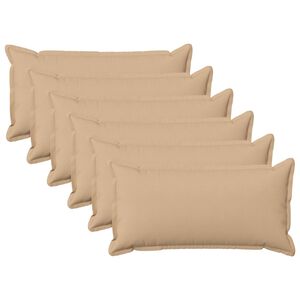 vidaXL &Kappa;ά&lambda;&upsilon;&mu;&mu;&alpha; &Mu;&alpha;&xi;&iota;&lambda;&alpha;&rho;&iota;&omicron;ύ 6 pcs HOUTEN &Kappa;&rho;&epsilon;&mu; 40 x 80 cm &Psi;&epsilon;ύ&tau;&iota;&kappa;&omicron; &Lambda;&iota;&nu;ό