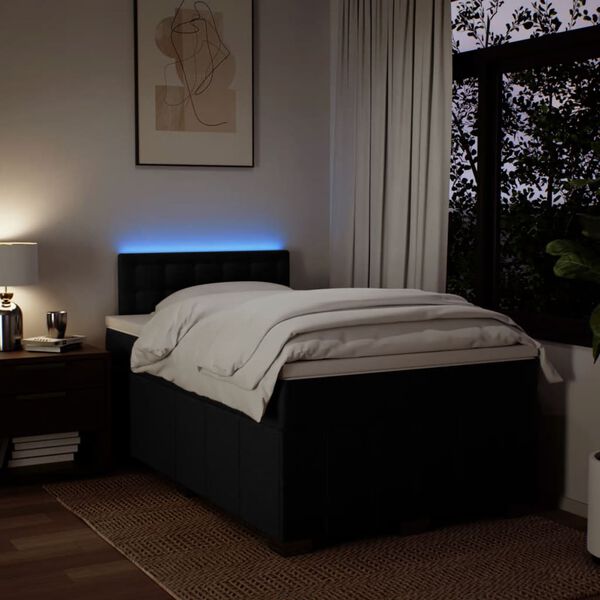 vidaXL &Kappa;&rho;&epsilon;&beta;ά&tau;&iota; Boxspring &mu;&epsilon; &Sigma;&tau;&rho;ώ&mu;&alpha; &Mu;&alpha;ύ&rho;&omicron; 120x190 &epsilon;&kappa;. &Upsilon;&phi;&alpha;&sigma;&mu;ά&tau;&iota;&nu;&omicron;