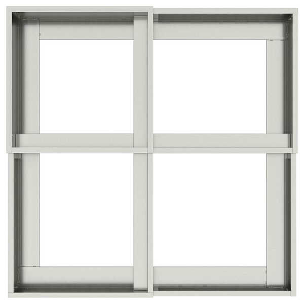 vidaXL Γλάστρα Κήπου 100x100x48 εκ Γαλβανισμένο Ατσάλι