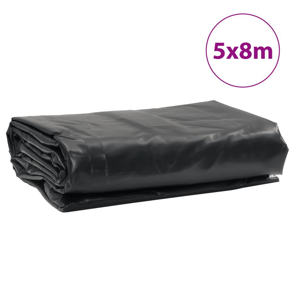 vidaXL Μουσαμάς Ανθρακί 650 γρ./μ.² 5x8 μ.