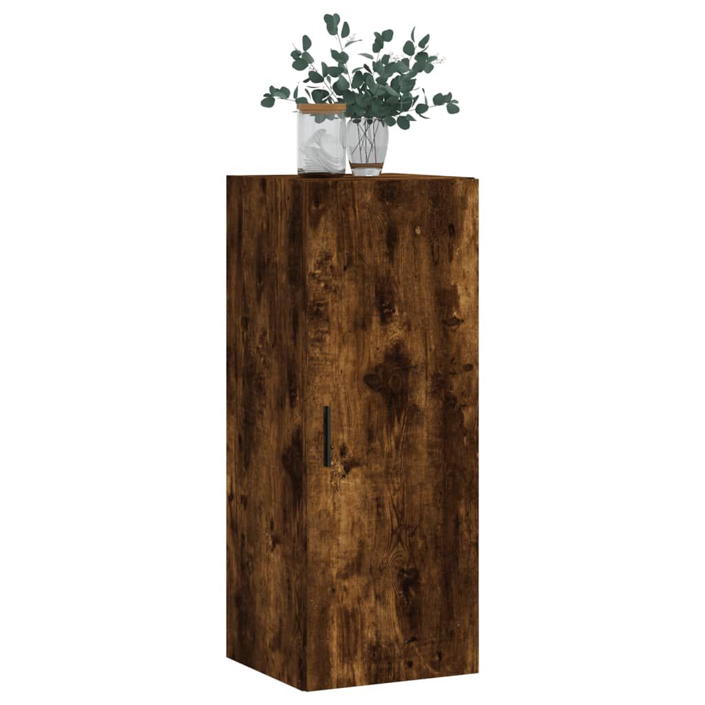 vidaXL Ντουλάπι Τοίχου Καπνιστή Δρυς 34,5 x 34 x 90 εκ.