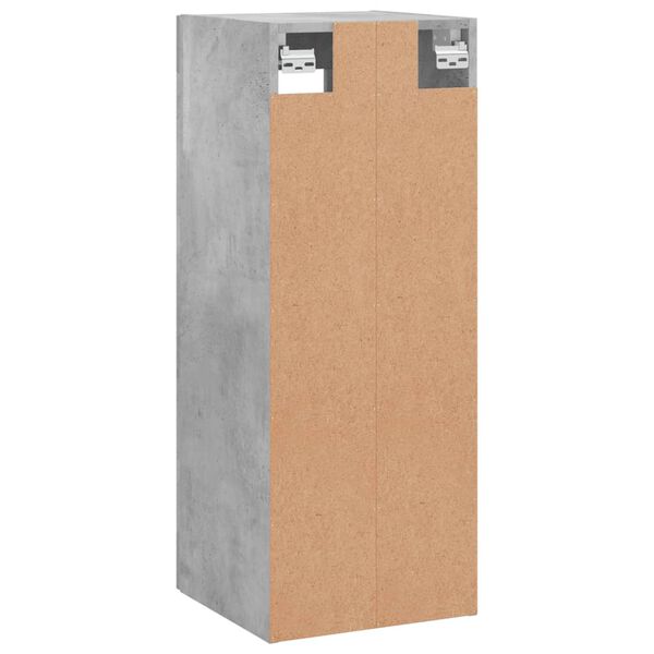 vidaXL Ντουλάπι Τοίχου Γκρι Σκυροδέματος 34,5 x 34 x 90 εκ.