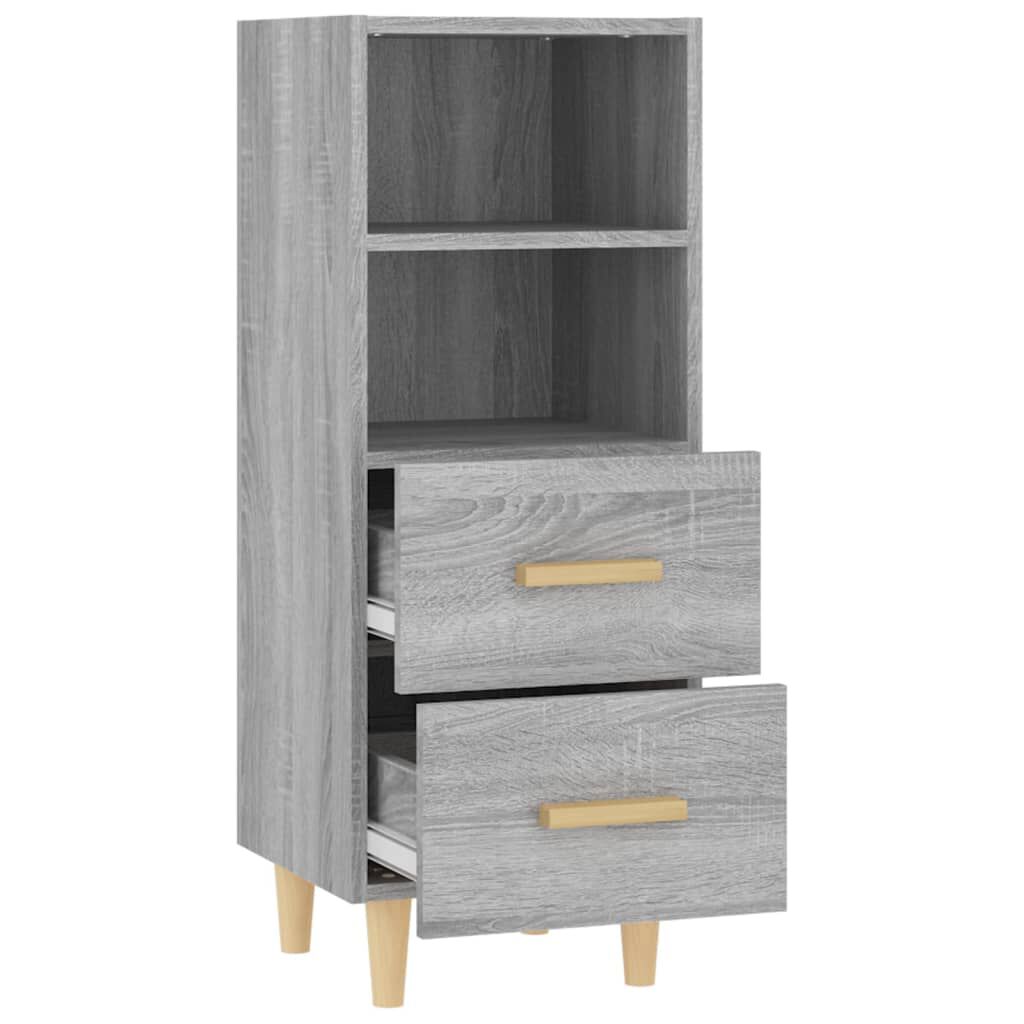 vidaXL Ντουλάπι Γκρι Sonoma 34,5x34x90 εκ. από Επεξεργασμένο Ξύλο