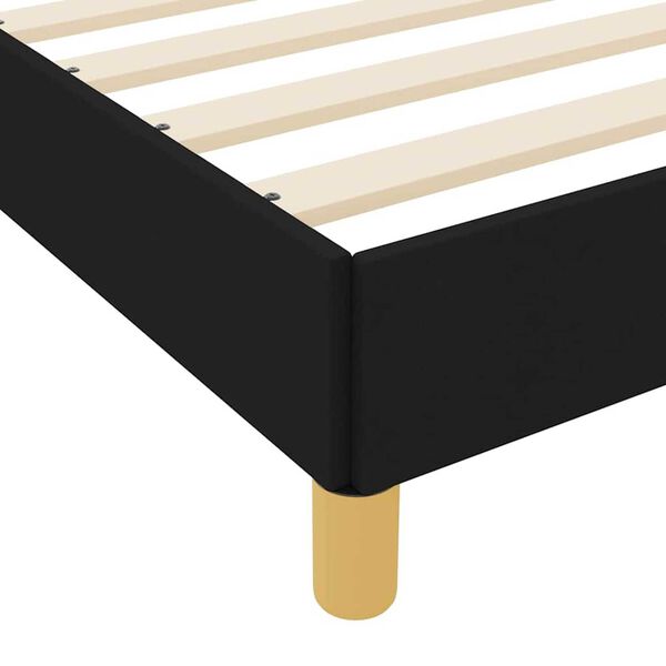 vidaXL Κρεβάτι με ελατήρια Μαύρο και Καφέ 120 x 200 cm