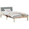 vidaXL Σκελετός Κρεβατιού Καφέ και ανοιχτό γκρι 100 x 200 cm