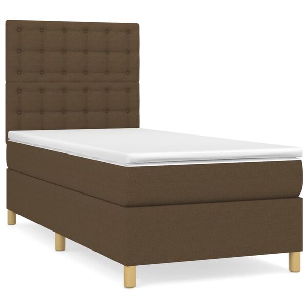 vidaXL &Kappa;&rho;&epsilon;&beta;ά&tau;&iota; Boxspring &mu;&epsilon; &Sigma;&tau;&rho;ώ&mu;&alpha; &Sigma;&kappa;&omicron;ύ&rho;&omicron; &Kappa;&alpha;&phi;έ 90x200 &epsilon;&kappa;. &Upsilon;&phi;&alpha;&sigma;&mu;ά&tau;&iota;&nu;&omicron;