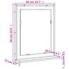 vidaXL Καθρέφτης Μπάνιου με Ράφι Καπνιστή Δρυς 50x12x60εκ. Επεξ. Ξύλο