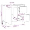 vidaXL Ντουλάπι Μπάνιου Λευκό 65 x 33 x 60 εκ. από Επεξεργασμένο Ξύλο