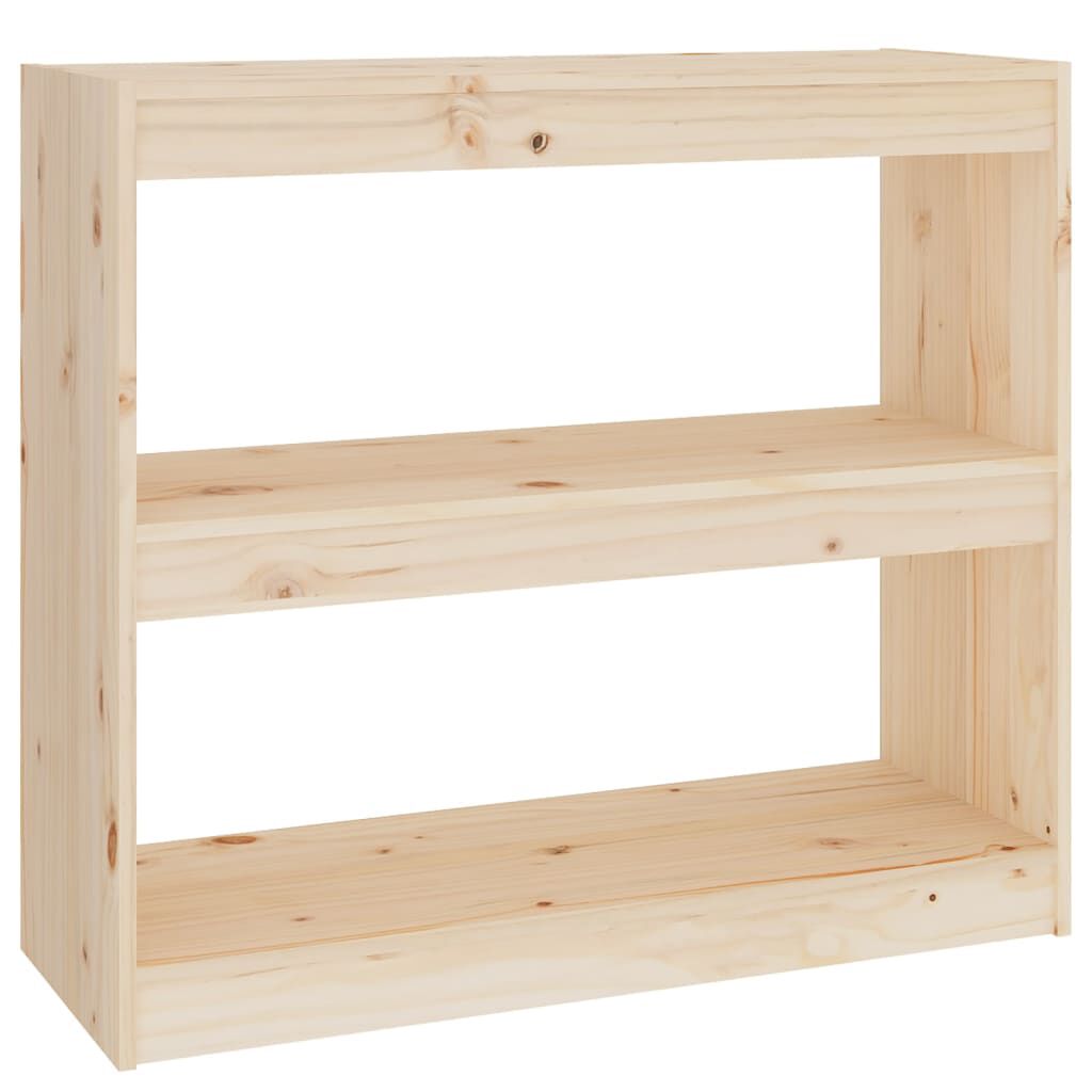 vidaXL Βιβλιοθήκη/Διαχωριστικό Χώρου 80x30x71,5 εκ. Μασίφ Ξύλο Πεύκου